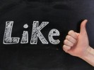 Social Media - Like on a Blackboard