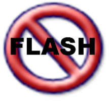 disadvantages of flash web sites