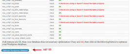 optimize wordpress database